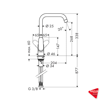 GROHE - Mitigeur d'évier Hans Focus- Pose incluse