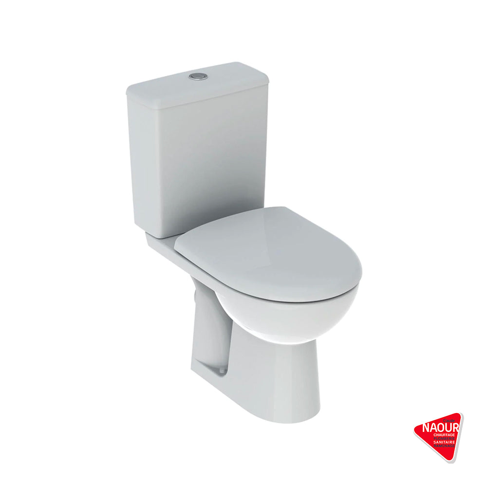 GEBERIT - Pack WC au sol Rimfree SH Renova avec abattant fermeture ralentie et déclipsable (SH)- Pose incluse