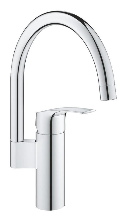 GROHE - Mitigeur monocommande évier chromé Eurosmart - Pose incluse